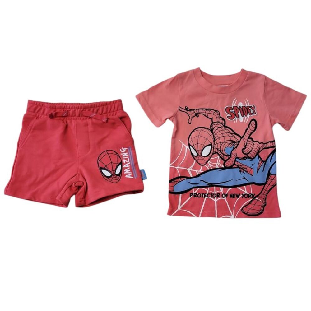 Character Toddler Boys 2-Piece Short & T-Shirt Set - Spiderman
